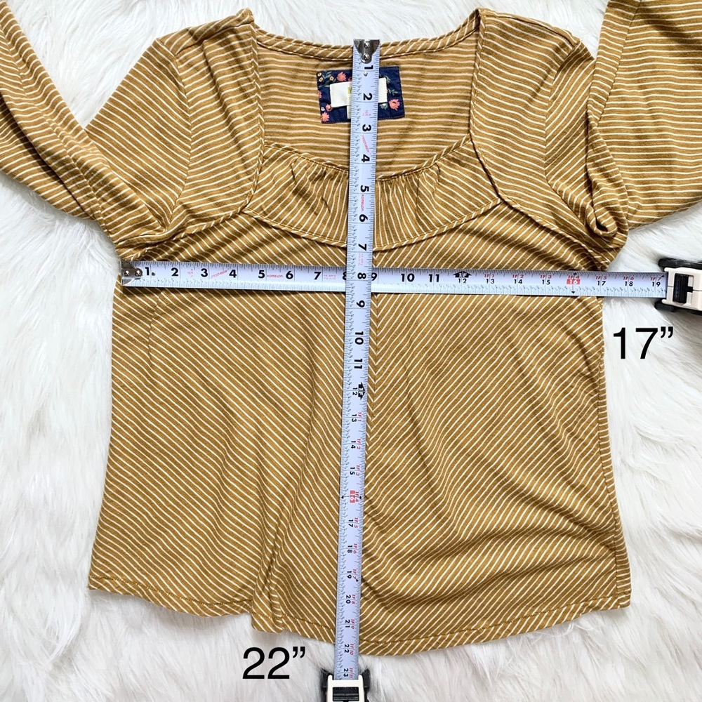 SOLD-Anthropologie Striped Pullover Knit Top - Picture 8 of 8